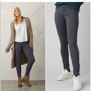 Prana Briann Grey Hiking Pants - 4 tall